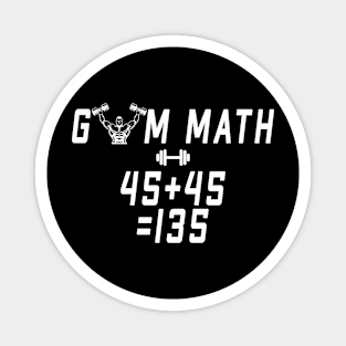 Gym Math / gym  / workout / exercise Magnet